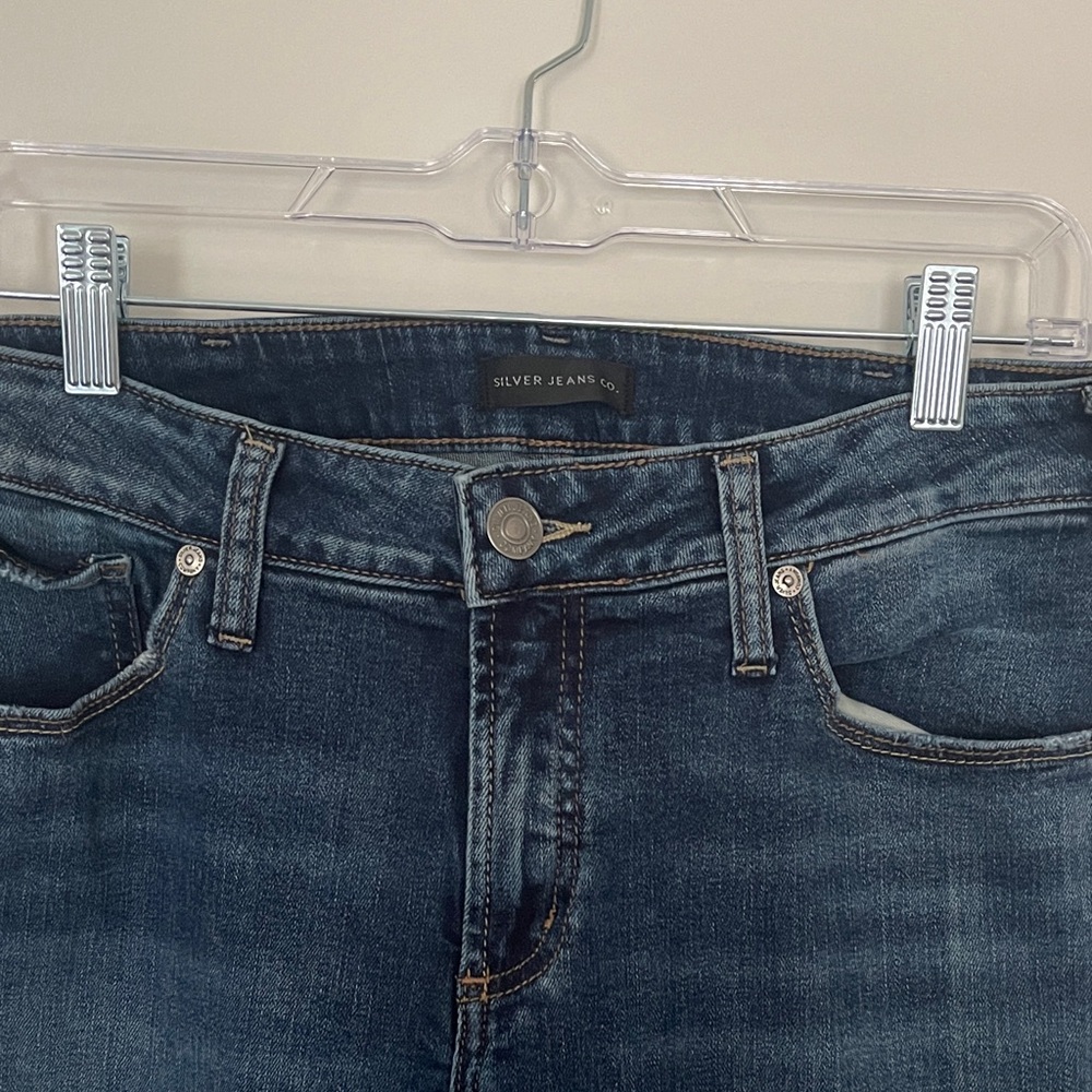 Silver Jeans Women's Straight Leg Denim - Dark Blue